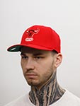 Бейсболка MITCHELL NESS арт. HHSB3261-CBUYYPPPRED1 Chicago Bulls NBA (красный)